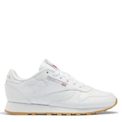 Reebok Women's Classic Leather In Ftwr White/Pure Grey 3/Reebok Rubber Gum-03
