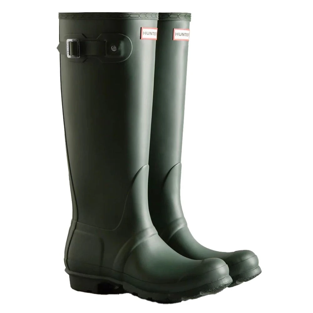 Hunter Women's Original Tall Rain Boots In Hunter Green 2 Hunter Women's Original Tall Rain Boots In Hunter Green - Image 2