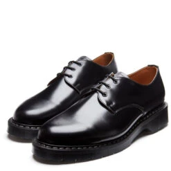 Solovair Gibson Shoe In Black Hi-Shine -Cheap Shoes Store s3995bkg 100 3 1100x