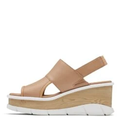 Sorel Women's Joanie III Slingback Wedge Sandal In Honest Beige/White -Cheap Shoes Store so 1999431246 2128 3 1100x
