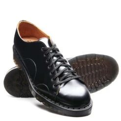Solovair Monkey Shoe In Black Hi-Shine -Cheap Shoes Store sv 730 bk 121 2 1100x