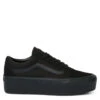 Vans Women's Old Skool Stackform In Suede/Canvas Black/Black