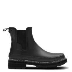 Hunter Women's Refined Stitch Detail Chelsea Boots In Black